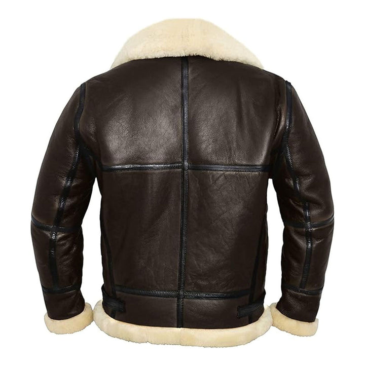 Men's Real Aviator Shearling Leather Jacket