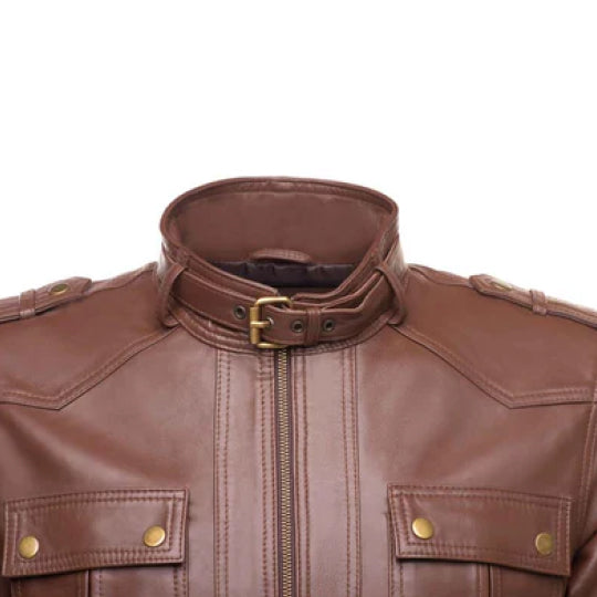 Men's Brown Obsidian Leather Jacket